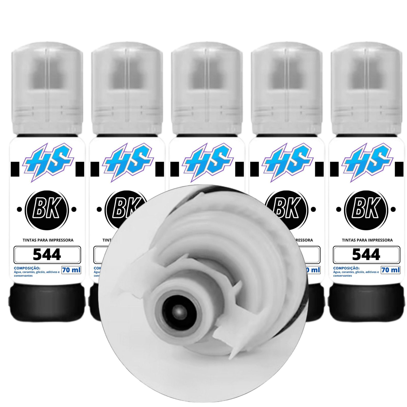 Kit 9 Refil Haddaway Store T544 70ml L3110 L3250 L3150 B Y C