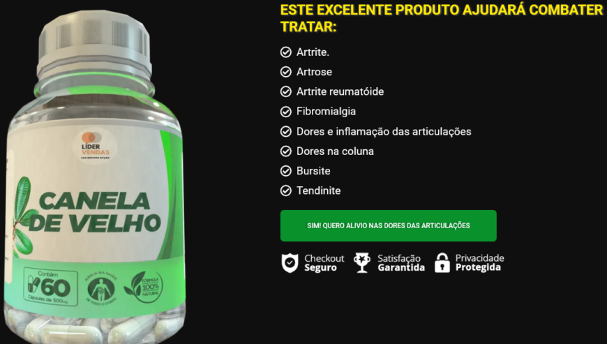 Canela de Velho Caps – Preço especial